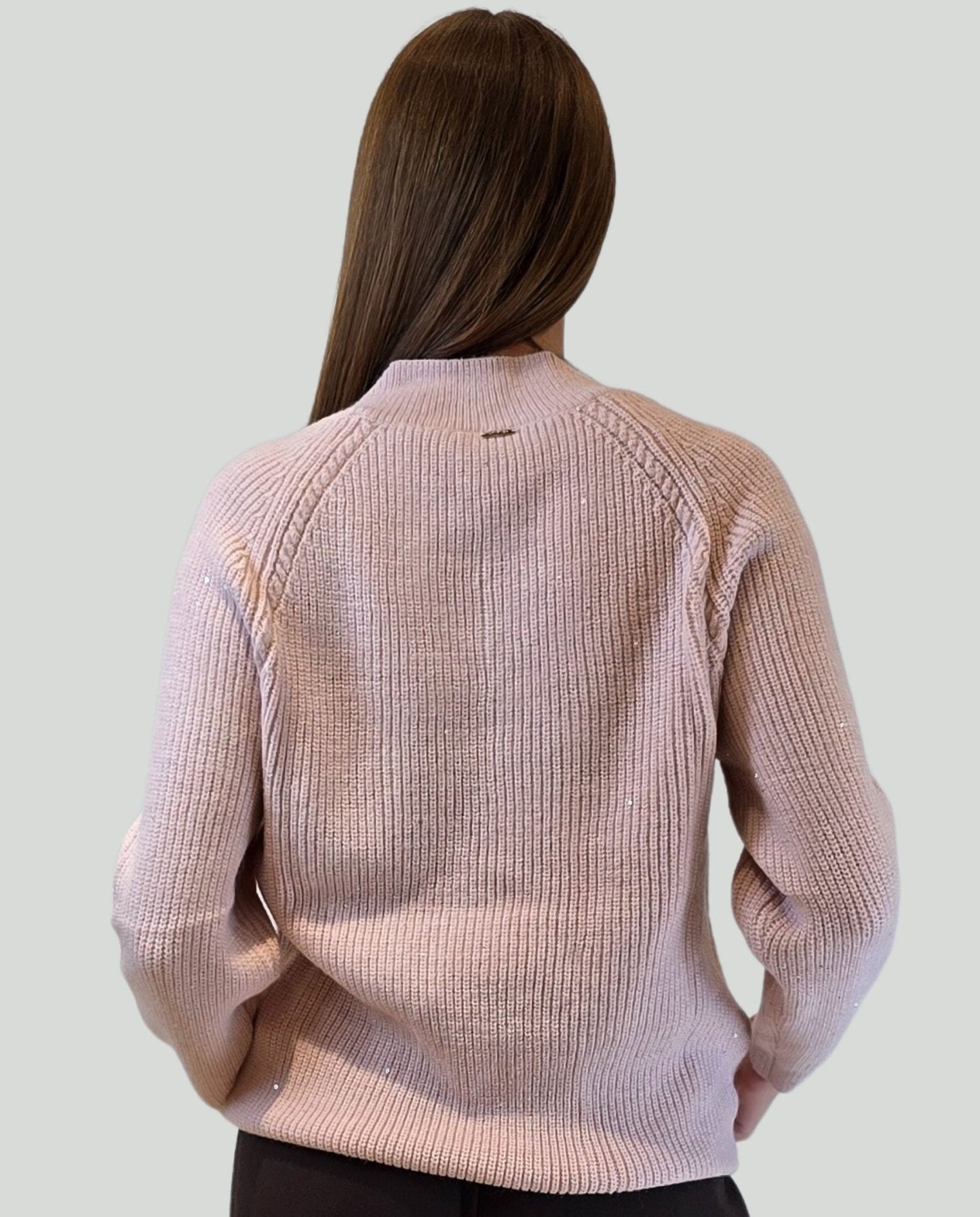 Pullover Cipria punti luce - Soho Moda Mare