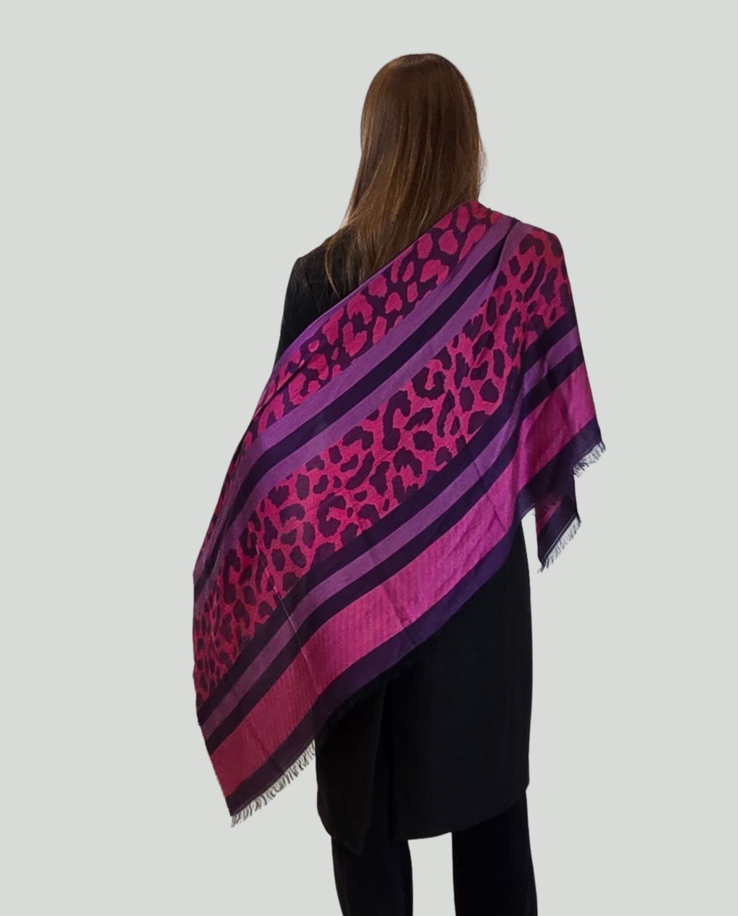 Pashmina fant.Fucsia - Soho Moda Mare