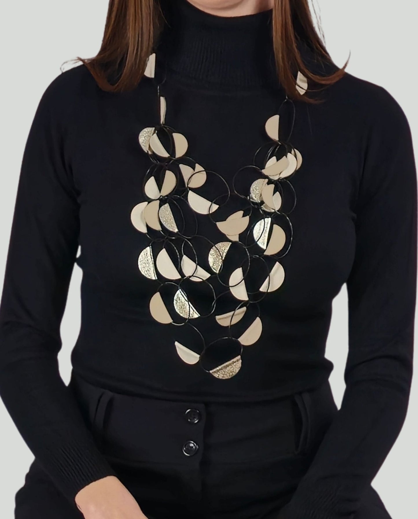 Collana Mezze Lune Beige - Soho Moda Mare