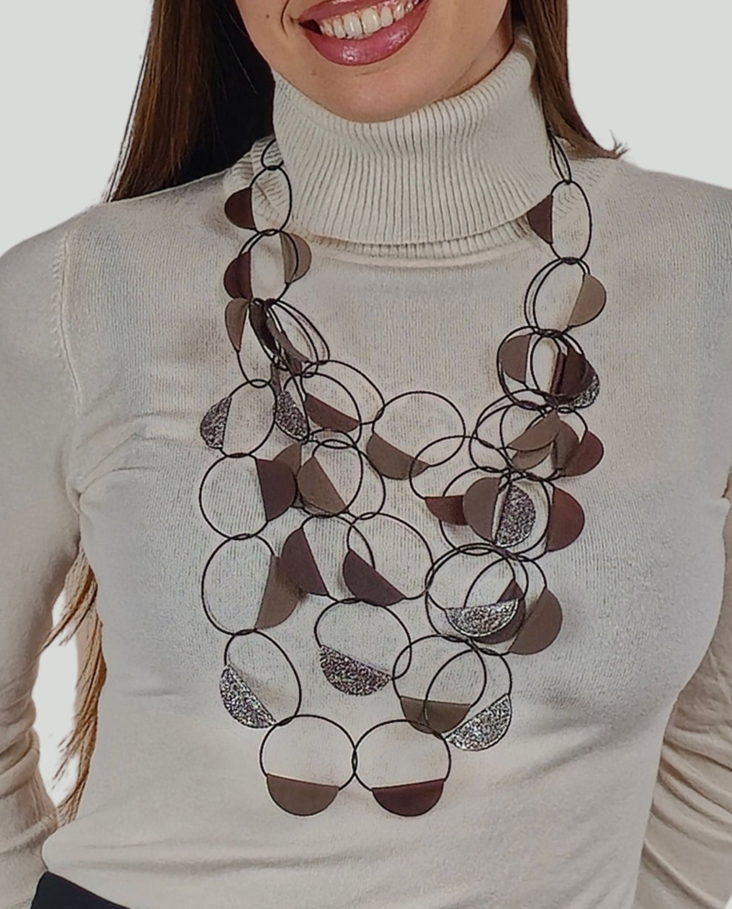 Collana Mezze Lune Brown - Soho Moda Mare