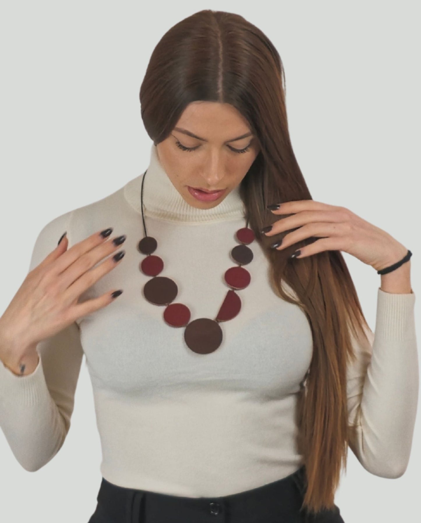 Collana Cerchi e Mezze Lune Toni Caldi - Soho Moda Mare