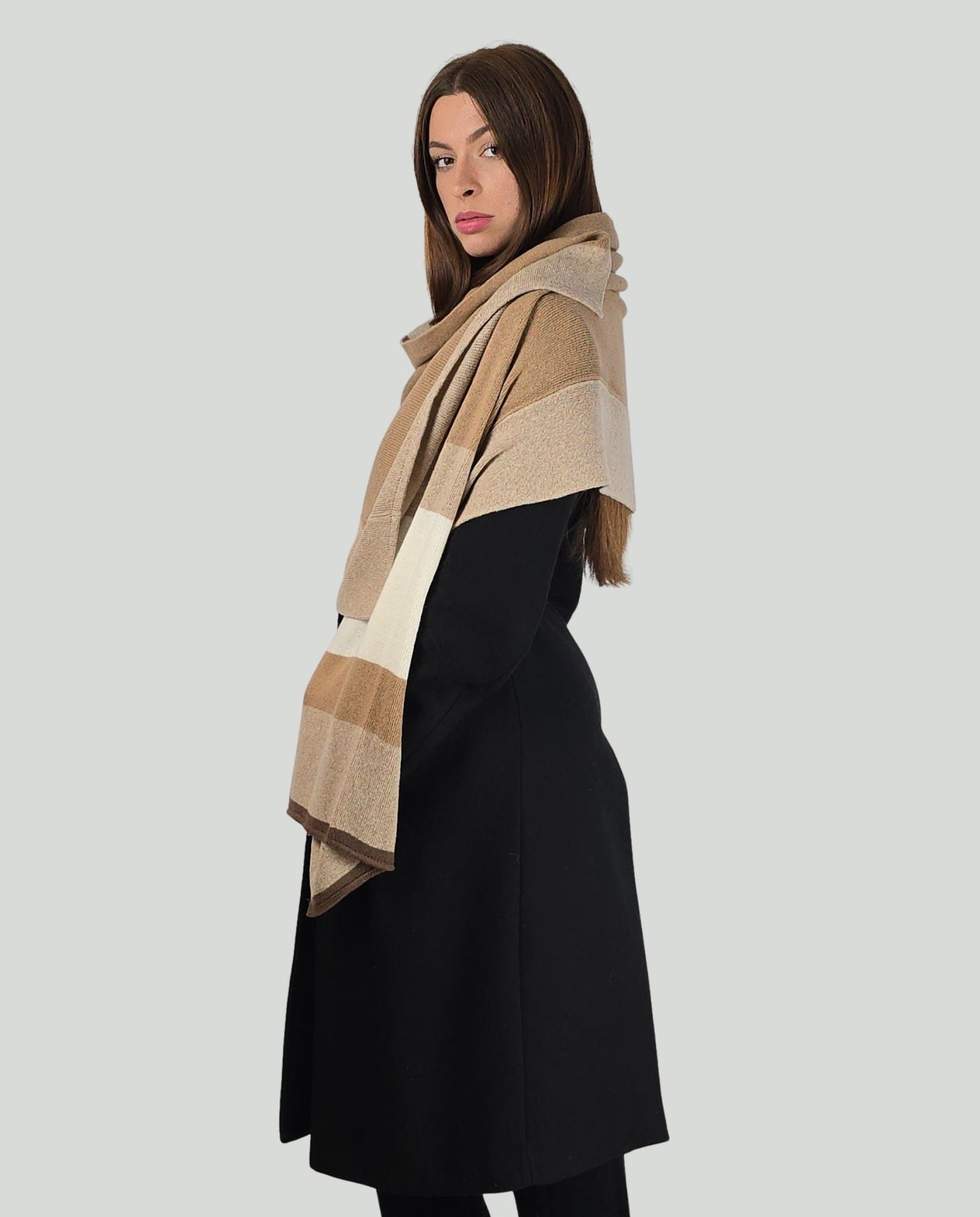 Sciarpa toni beige - Soho Moda Mare