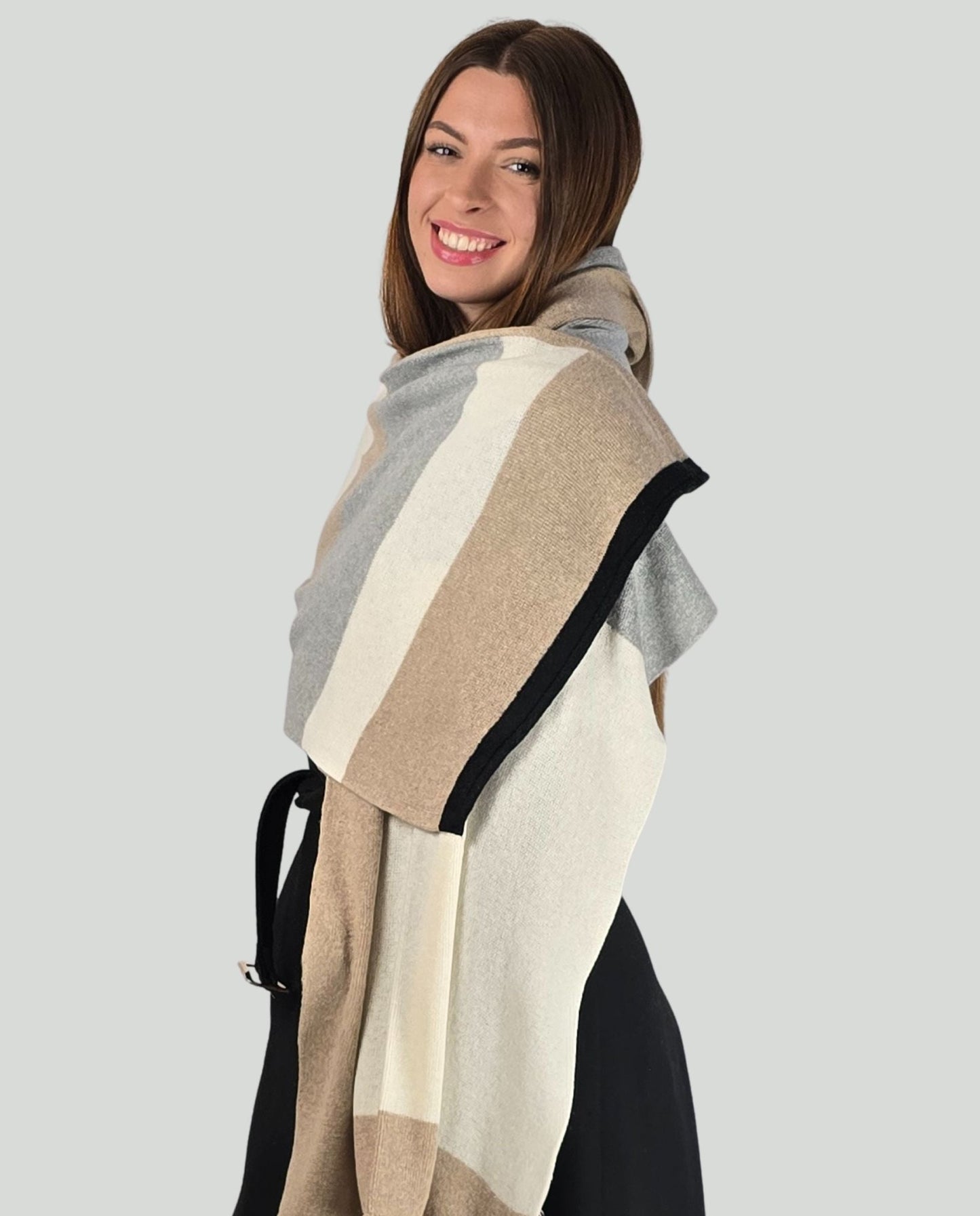 Sciarpa toni grigio - Soho Moda Mare