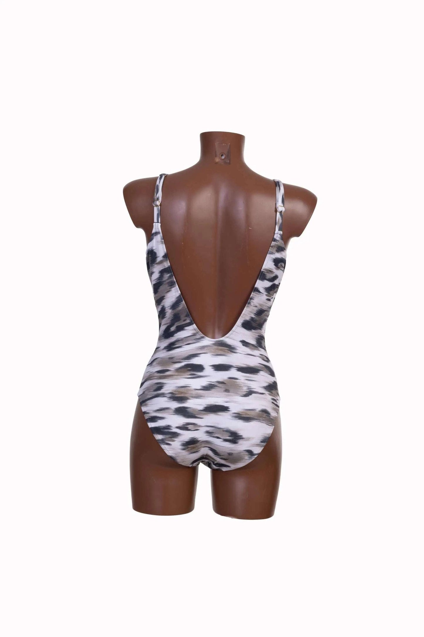 Costume intero accessorio da donna con stampa animalier vista posteriore