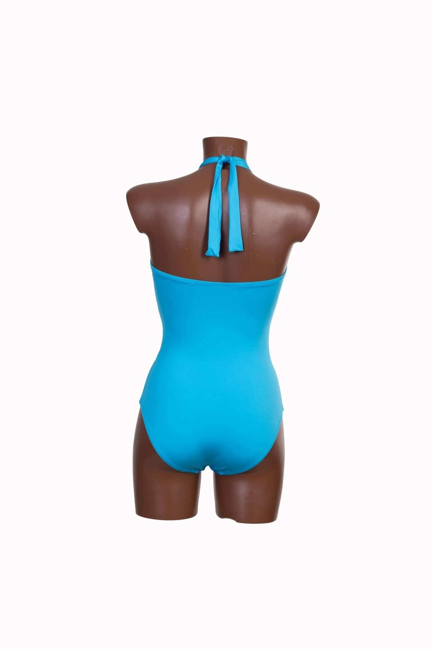 Costume da bagno intero Crociera azzurro vista posteriore