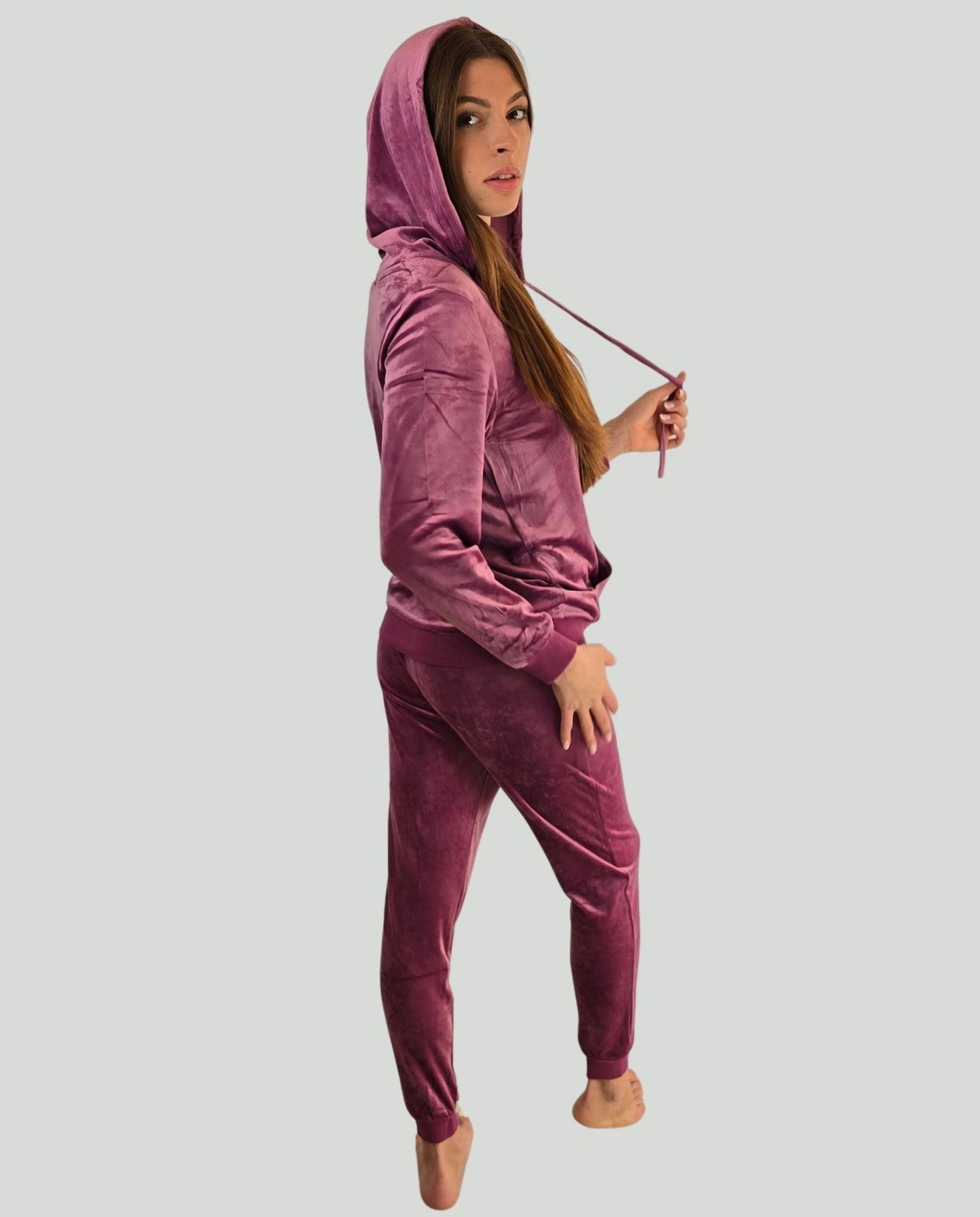 Tuta ciniglia con cappuccio - Soho Moda Mare