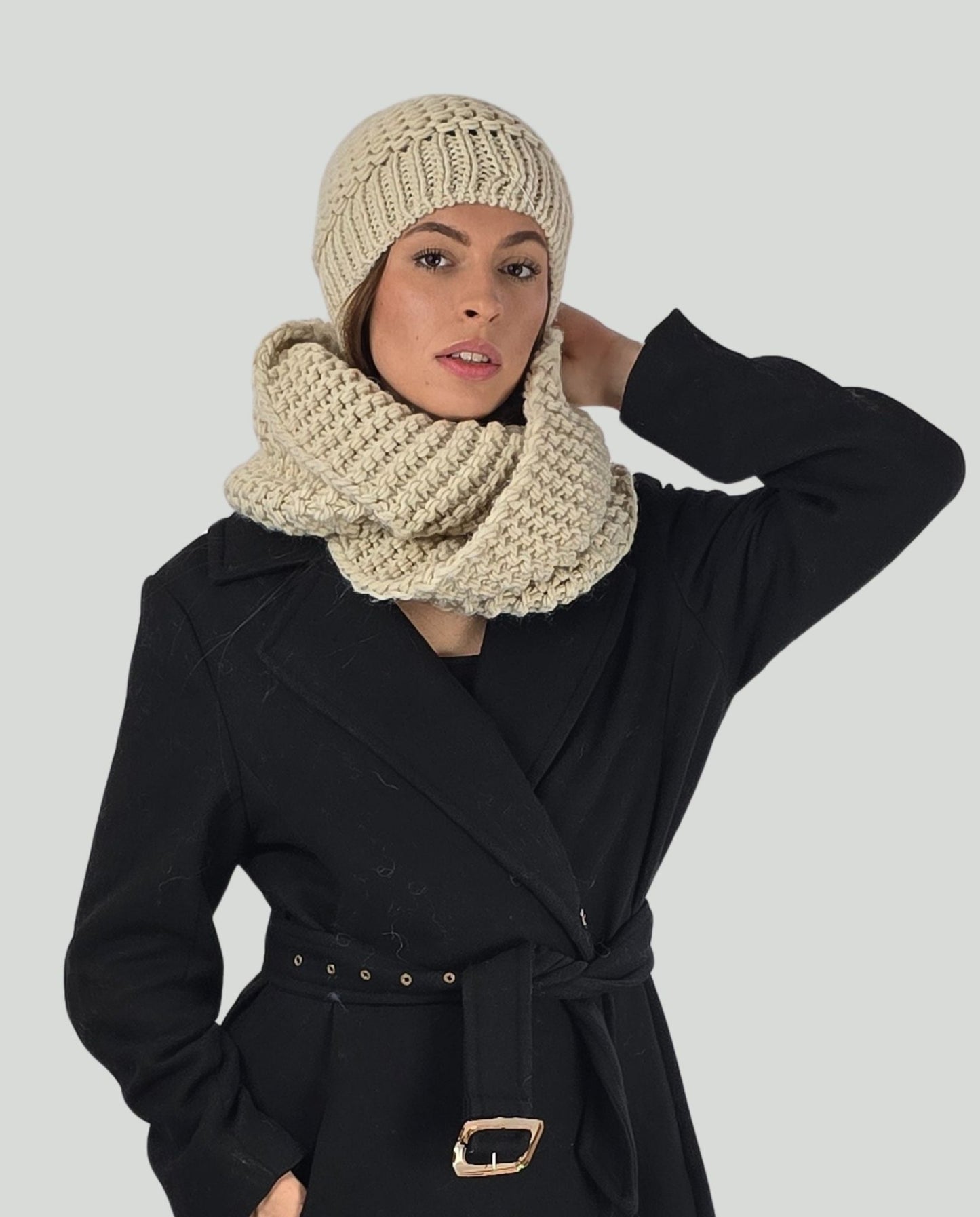 Set Collo+Cuffia Avorio - Soho Moda Mare