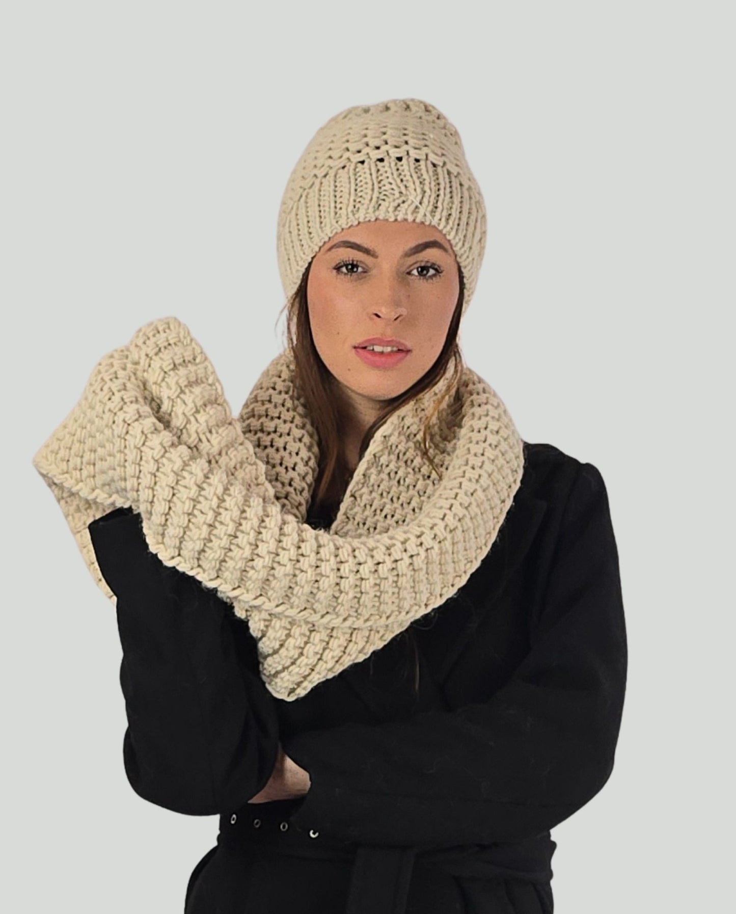 Set Collo+Cuffia Avorio - Soho Moda Mare