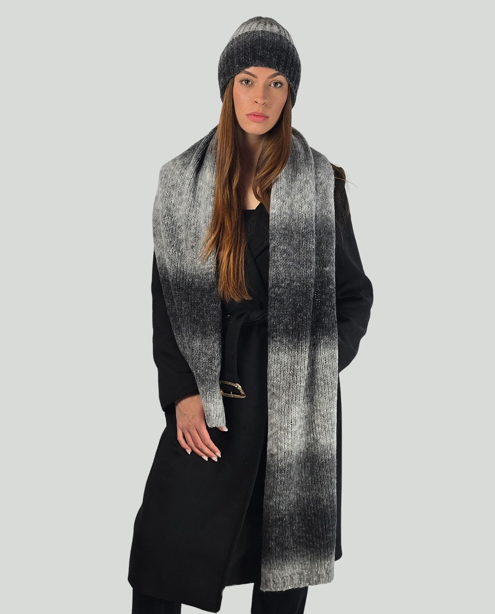 Set Sciarpa+Cuffia Grigio - Soho Moda Mare