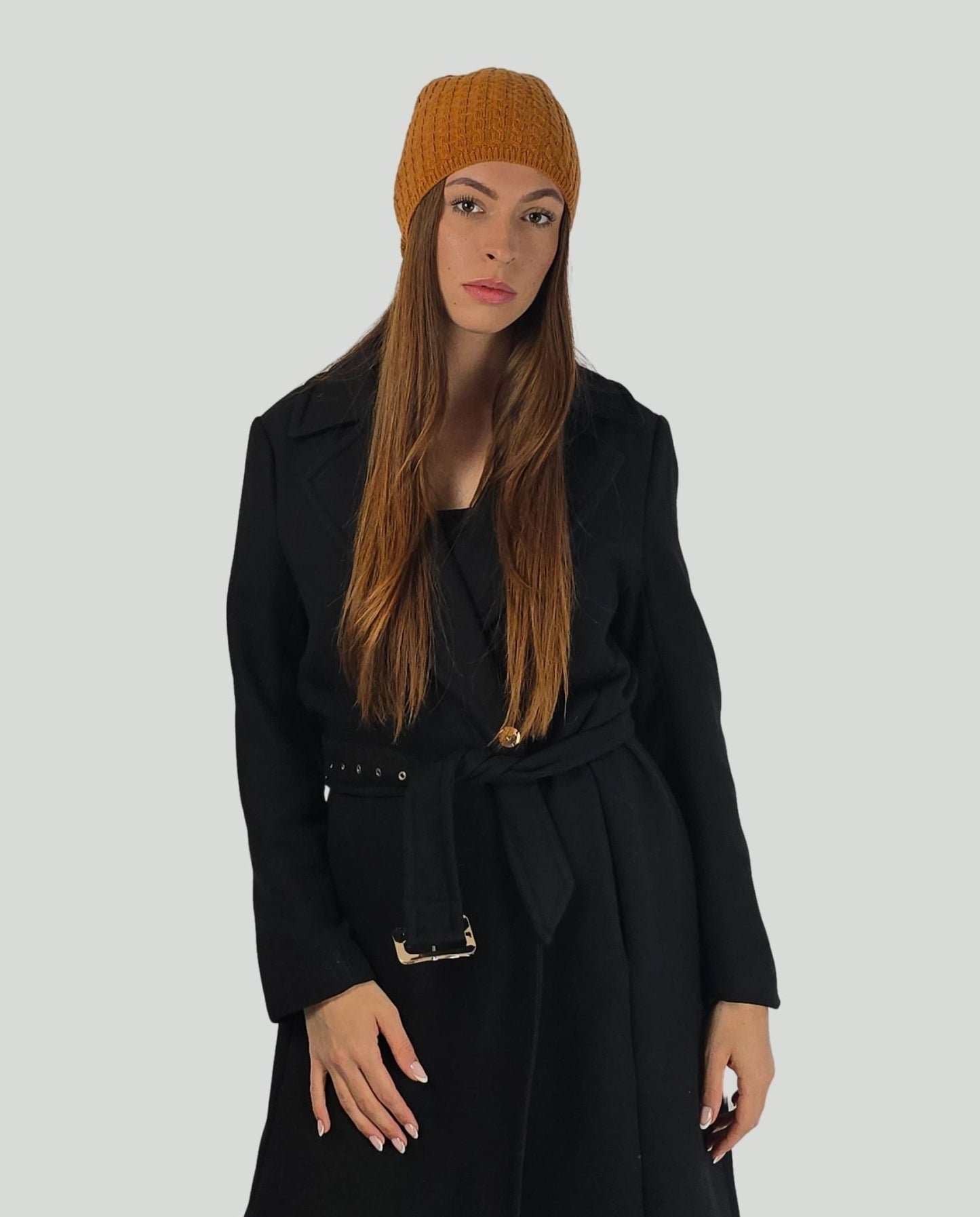 Cuffia cachemire Coccio - Soho Moda Mare