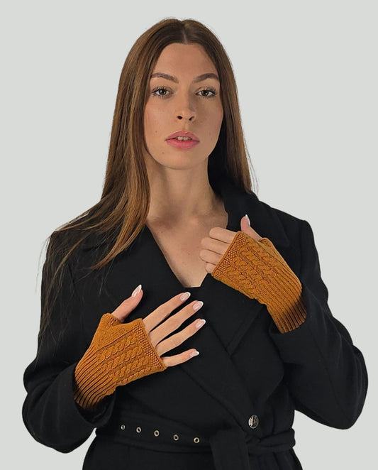 Manicotto cachemire Coccio - Soho Moda Mare