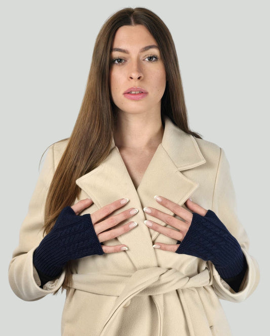 Manicotto cachemire Blu - Soho Moda Mare