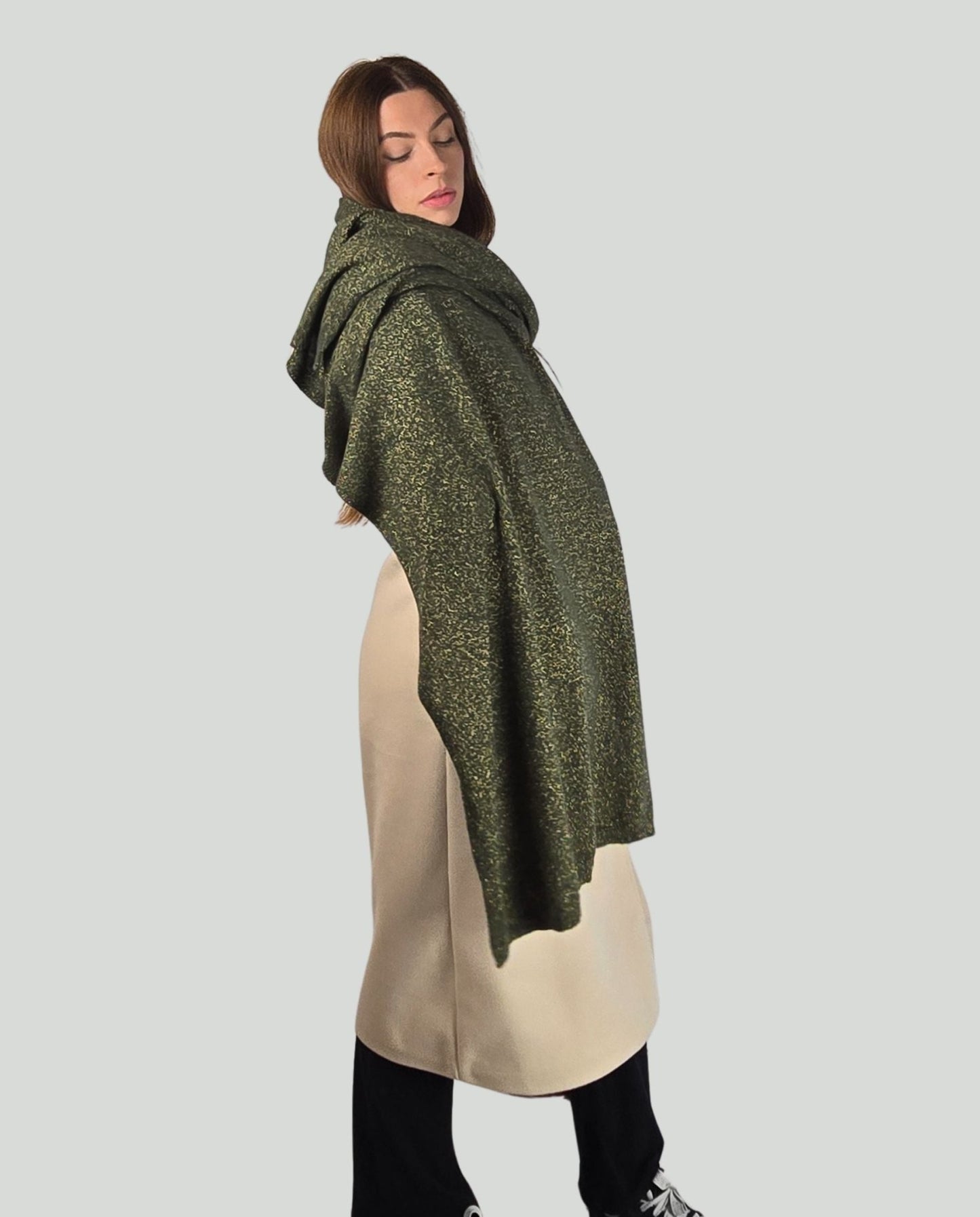 Sciarpa lurex Verde - Soho Moda Mare