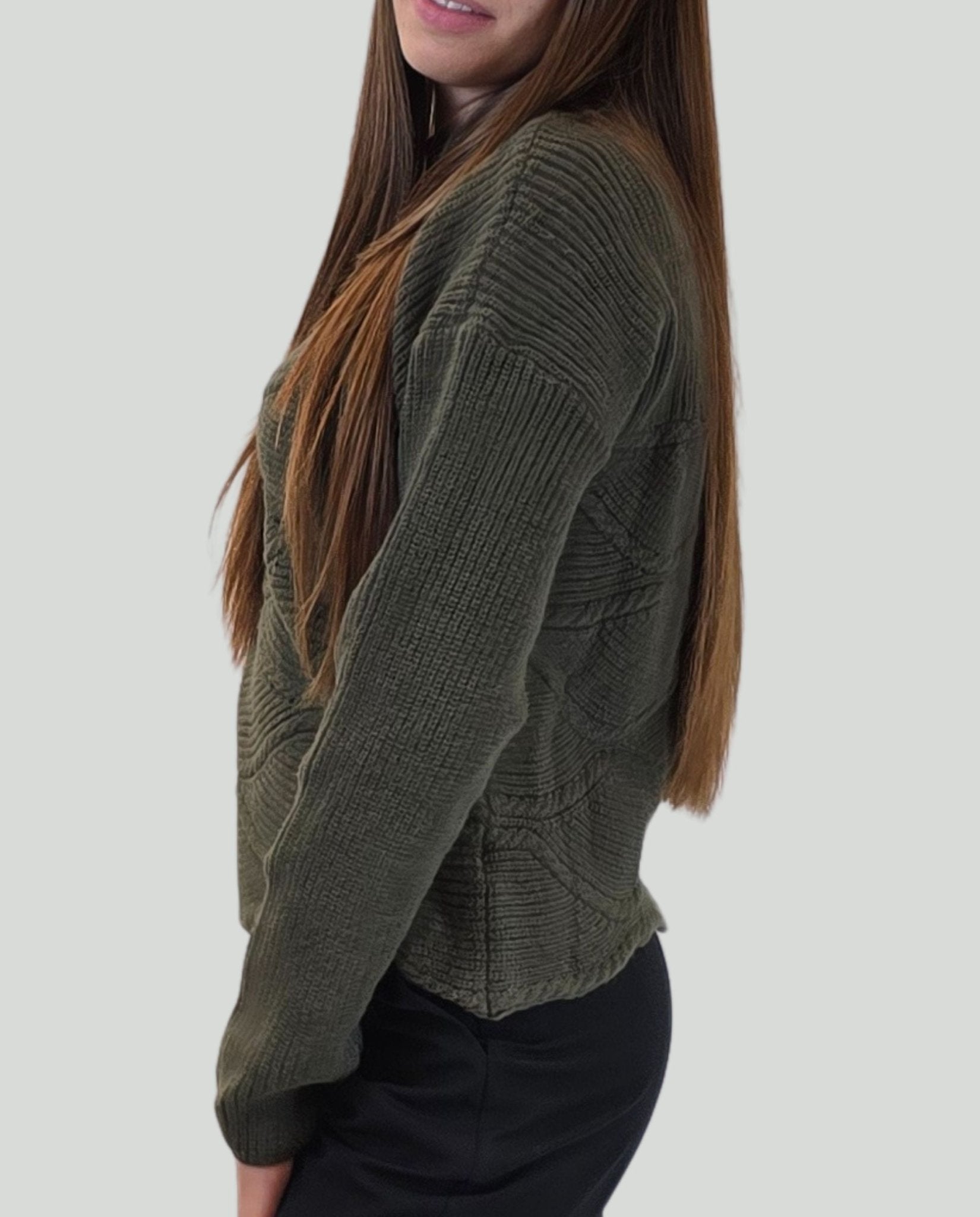 Pollover Militare onde - Soho Moda Mare