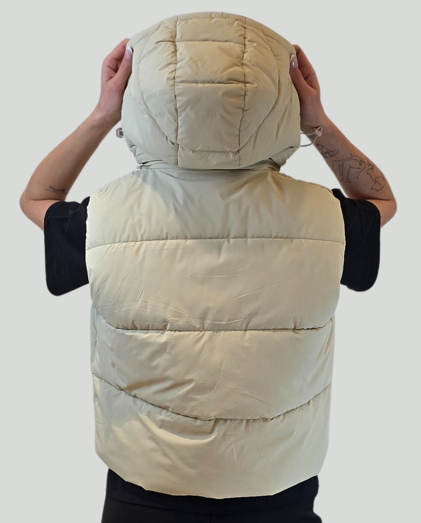 Piumino smanicato Sabbia - Soho Moda Mare