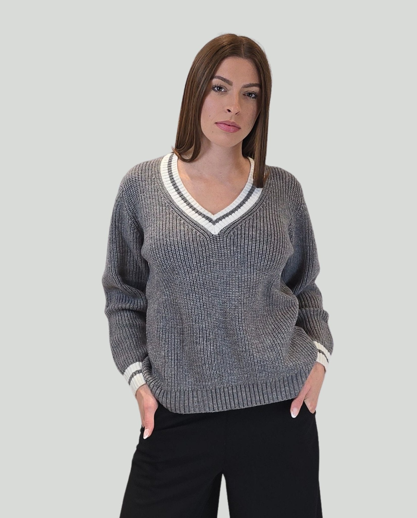 Pullover Grigio prof.Burro - Soho Moda Mare