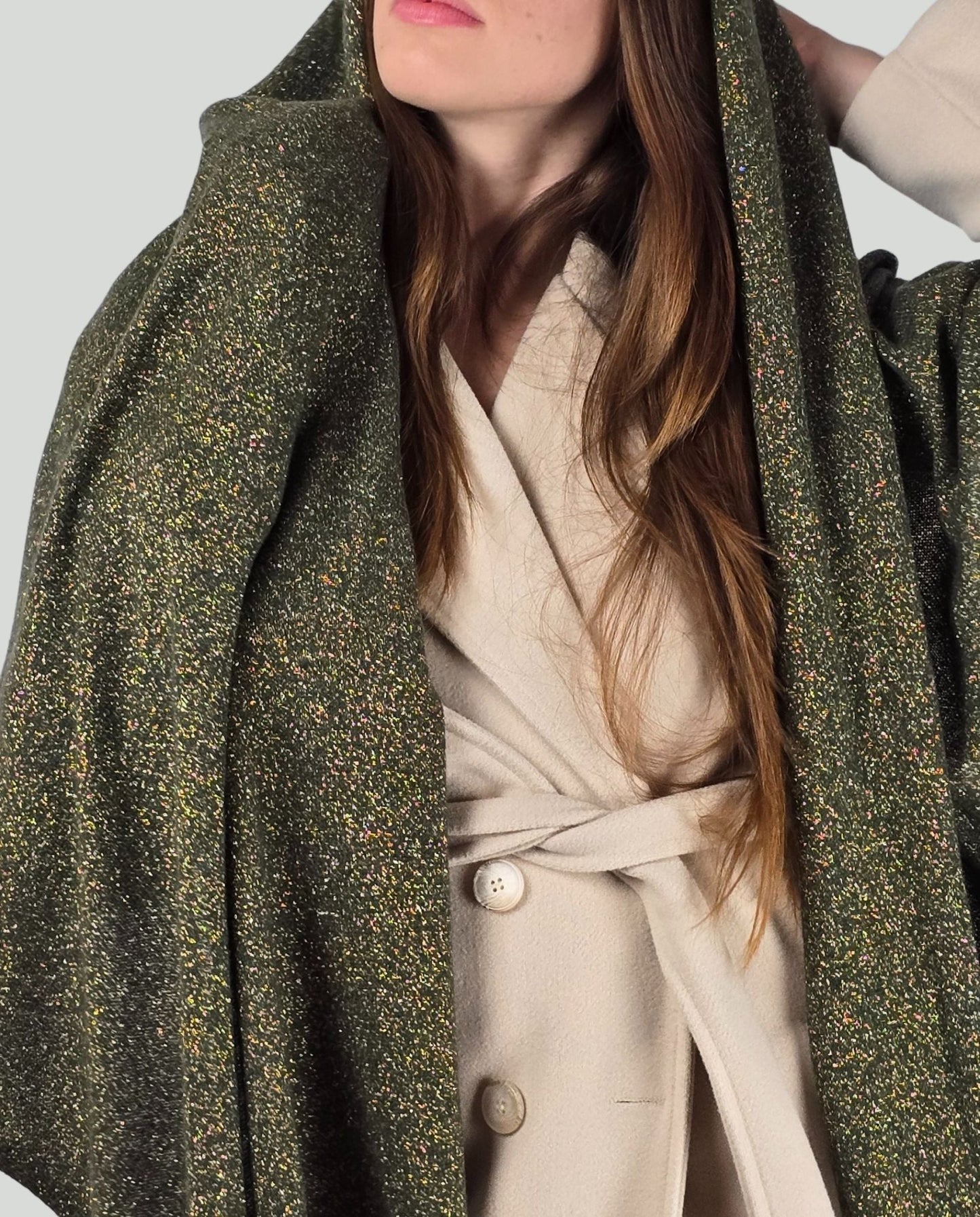 Sciarpa lurex Verde - Soho Moda Mare