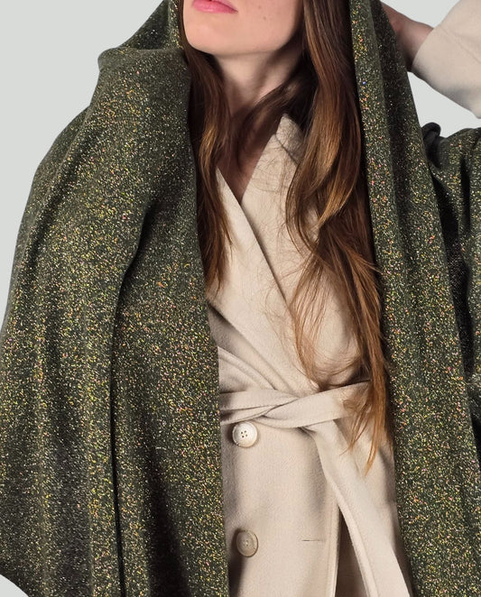 Sciarpa lurex Verde - Soho Moda Mare