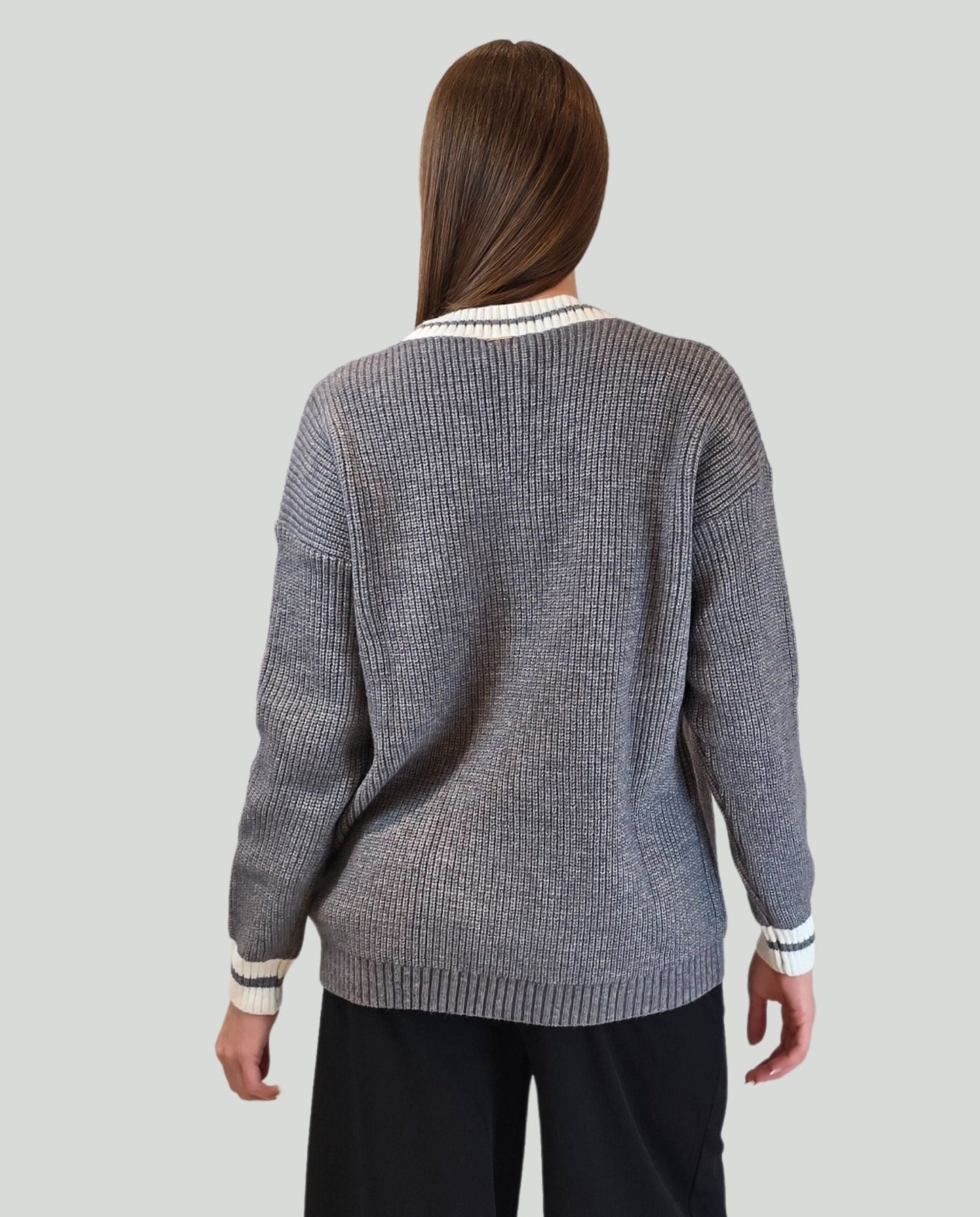 Cardigan con bottoni - Soho Moda Mare