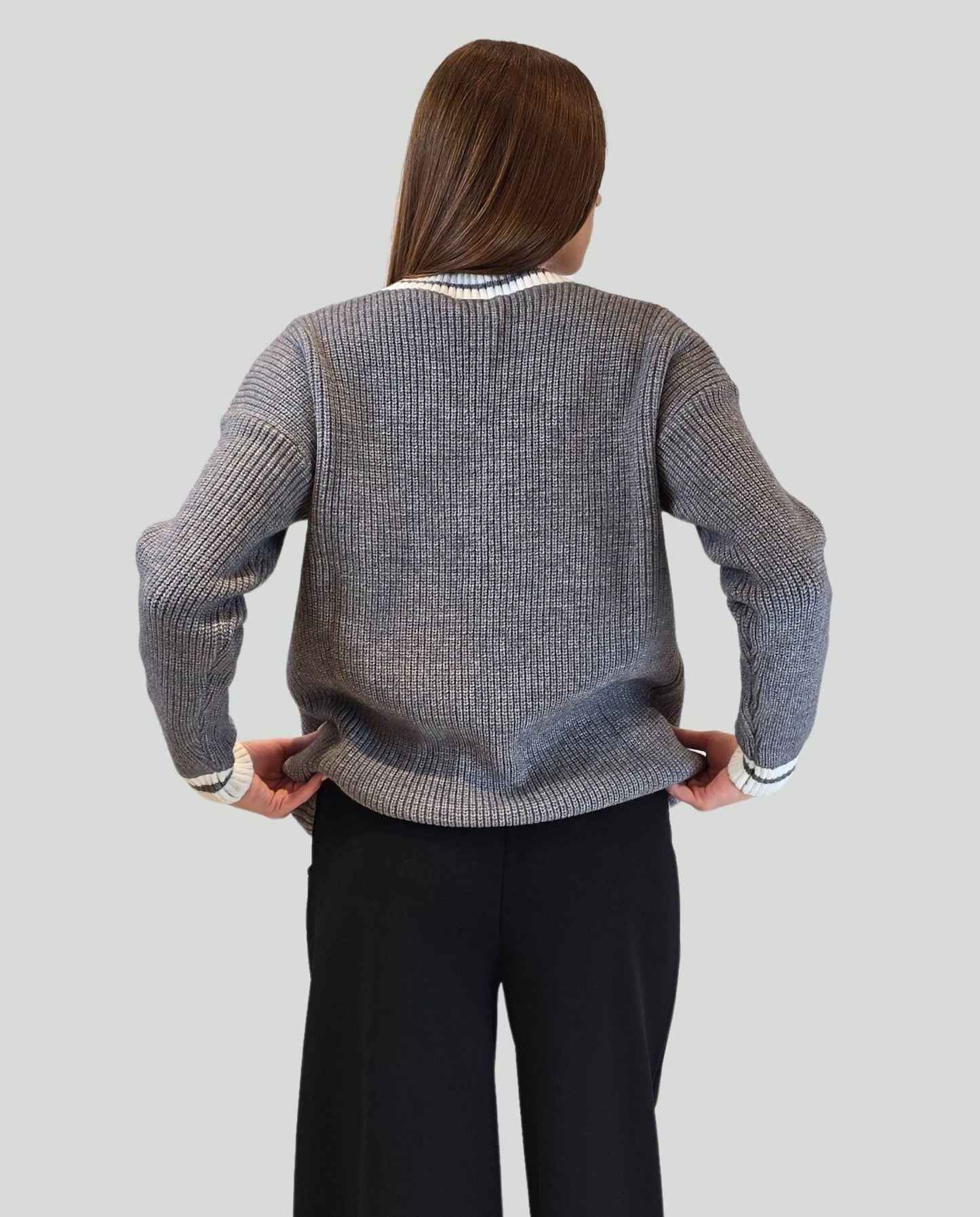 Cardigan con bottoni - Soho Moda Mare