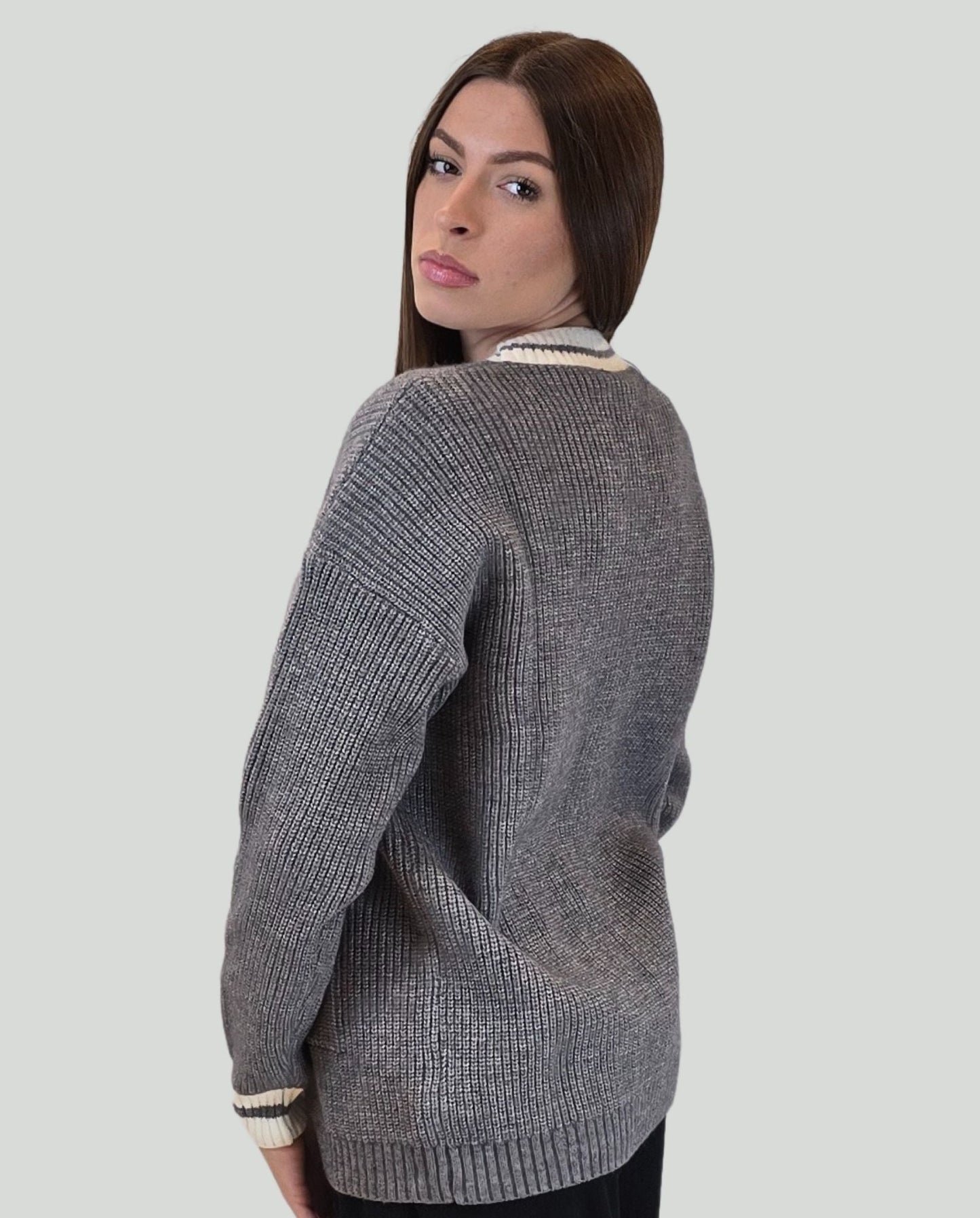 Cardigan con bottoni - Soho Moda Mare