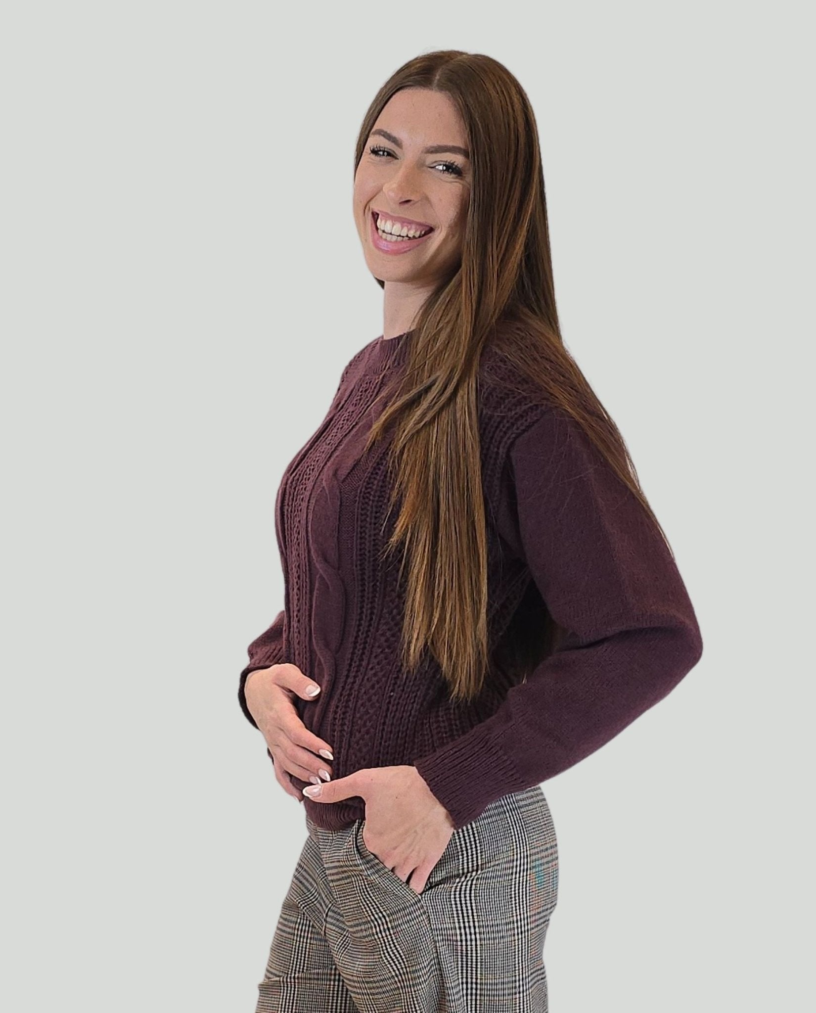 Pullover Borgogna - Soho Moda Mare