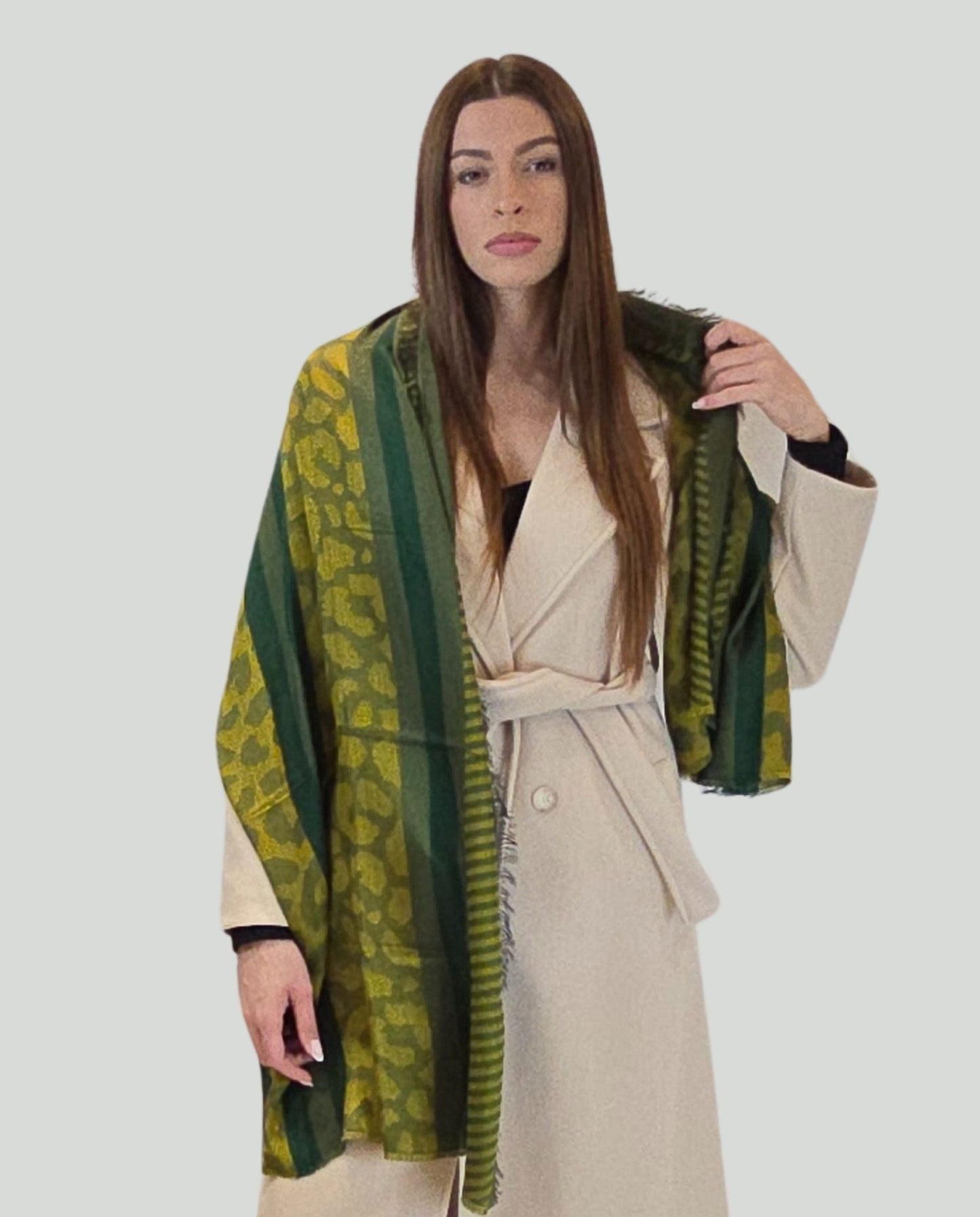 Pashmina fant.Verde - Soho Moda Mare