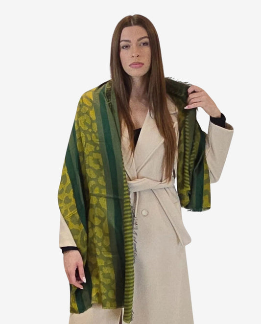Pashmina fant.Verde - Soho Moda Mare