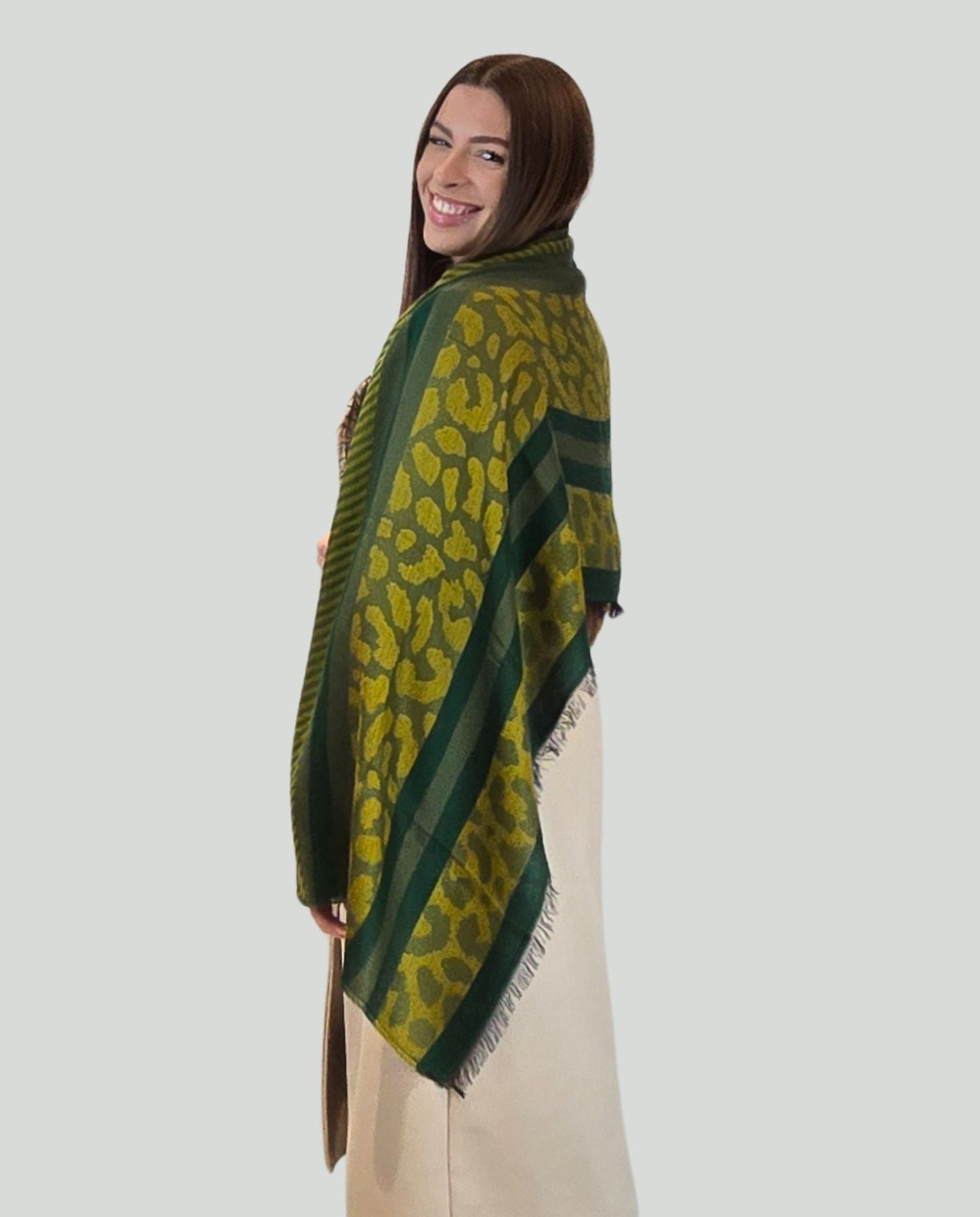 Pashmina fant.Verde - Soho Moda Mare