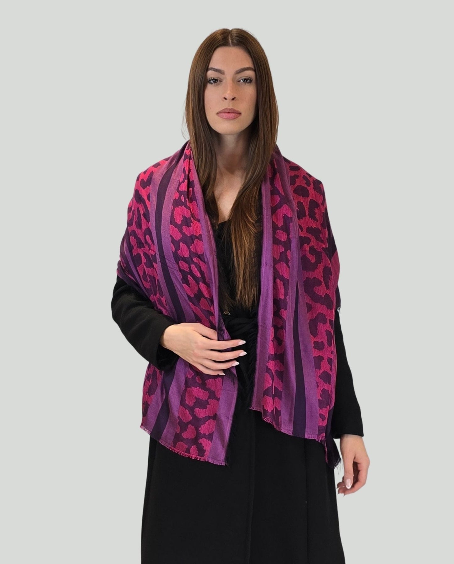 Pashmina fant.Fucsia - Soho Moda Mare