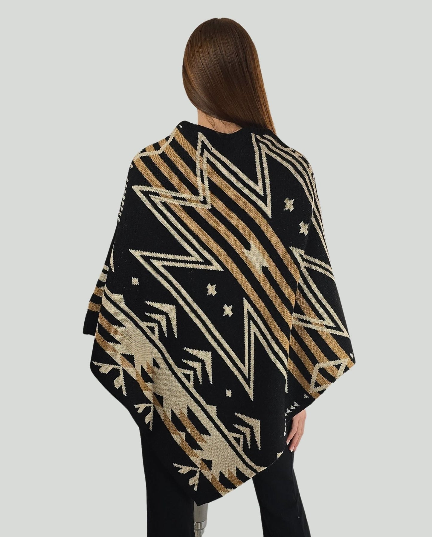 Poncho fant.Nero - Soho Moda Mare