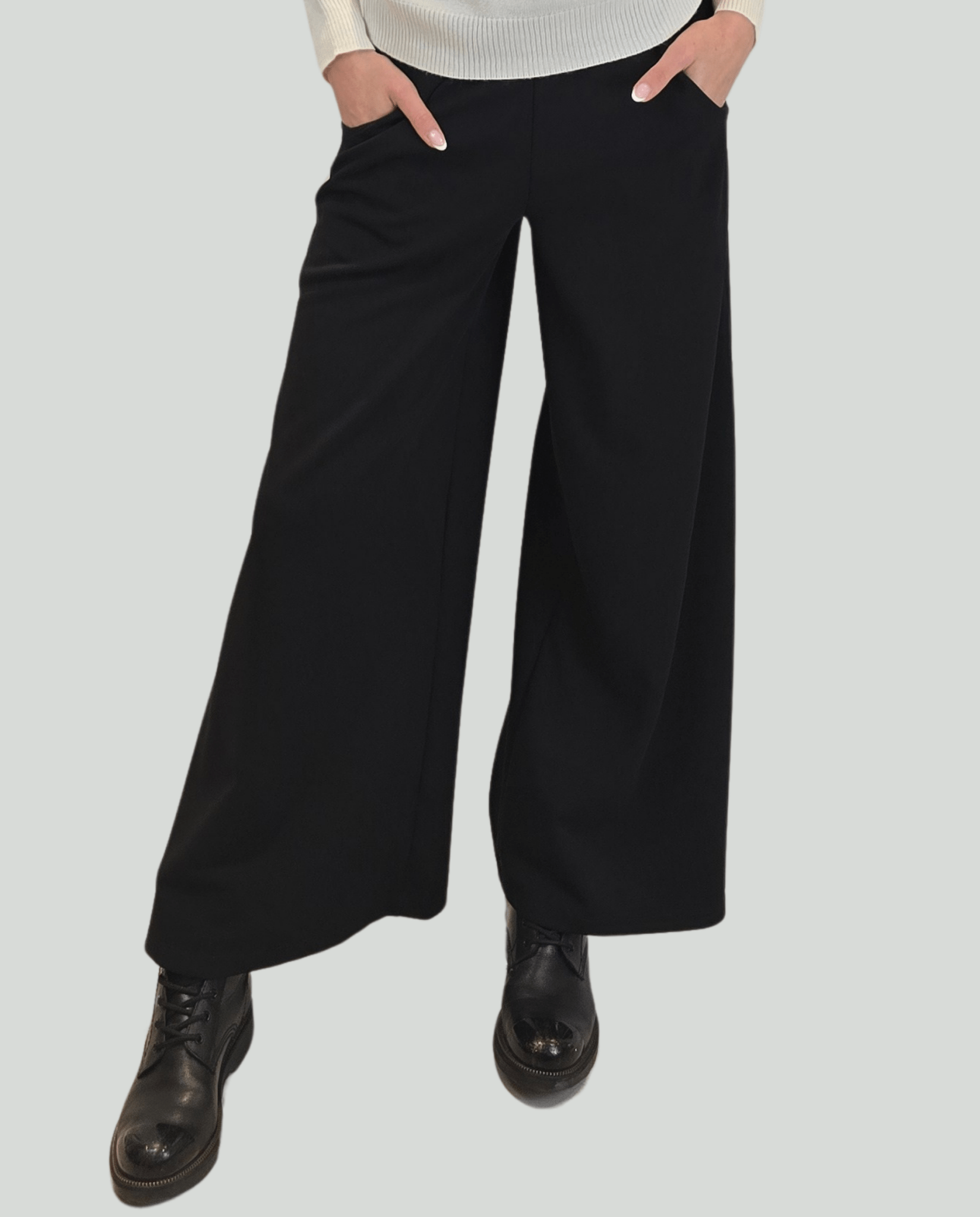 Pantalone creep Nero - Soho Moda Mare
