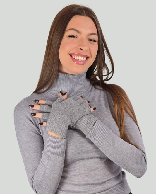 Guanti mezze dita Grigio - Soho Moda Mare