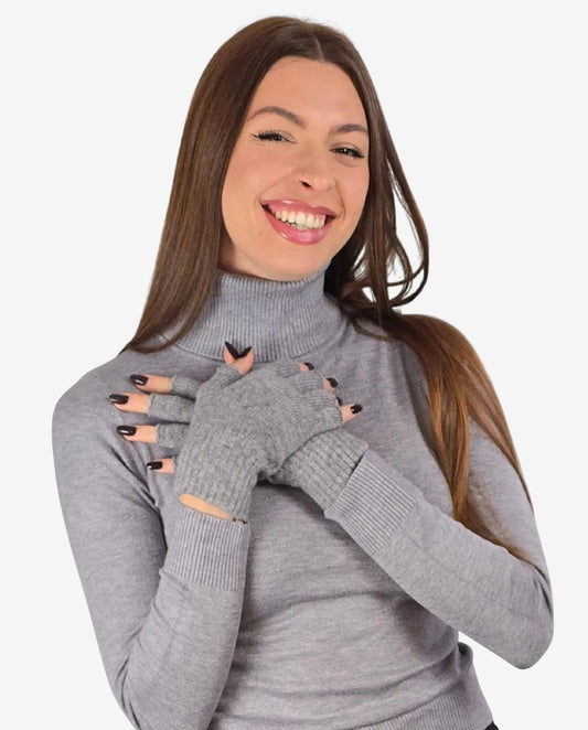 Guanti mezze dita Grigio - Soho Moda Mare