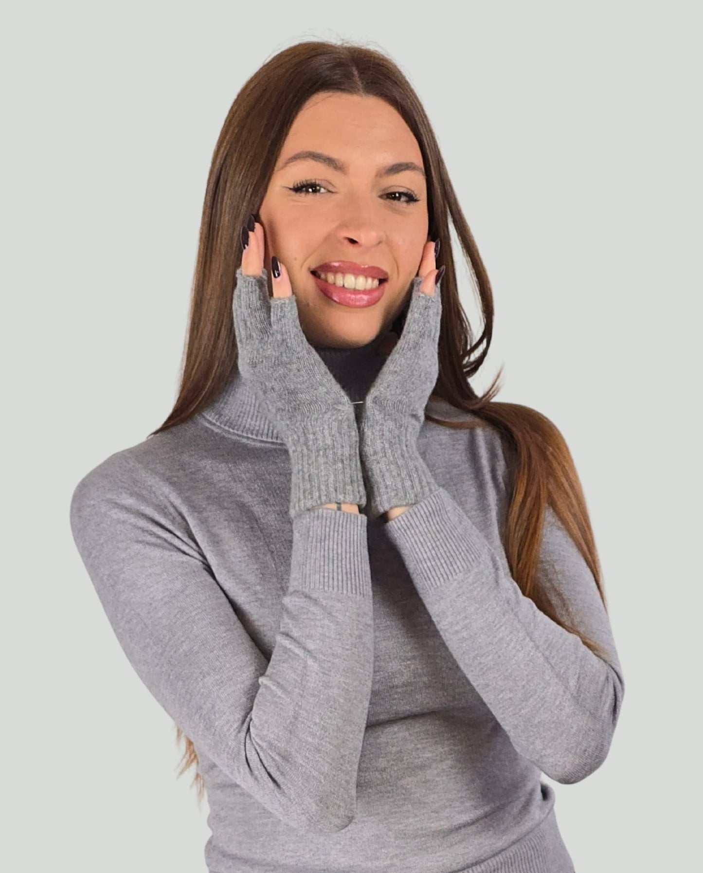 Guanti mezze dita Grigio - Soho Moda Mare