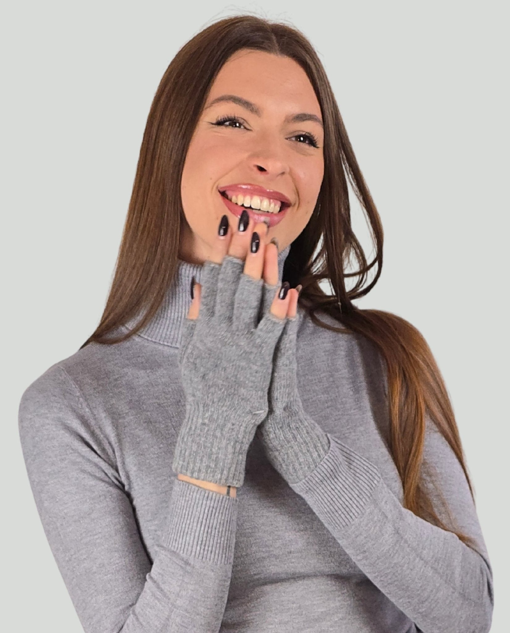 Guanti mezze dita Grigio - Soho Moda Mare