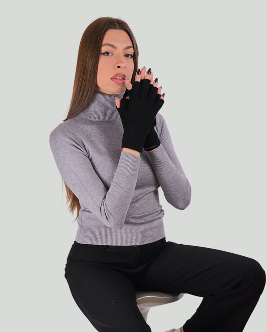 Guanti nero senza dita: stile e comfort per le tue mani - Soho Moda Mare