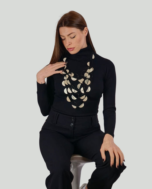 Collana Mezze Lune Beige - Soho Moda Mare