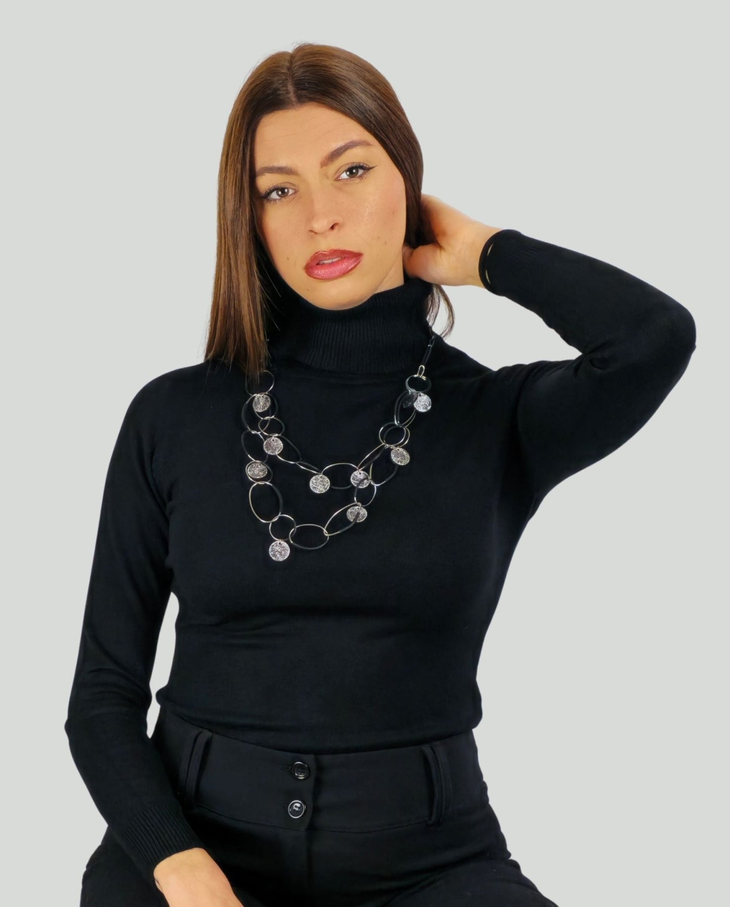 Collana Regolabile Acciaio Black - Soho Moda Mare