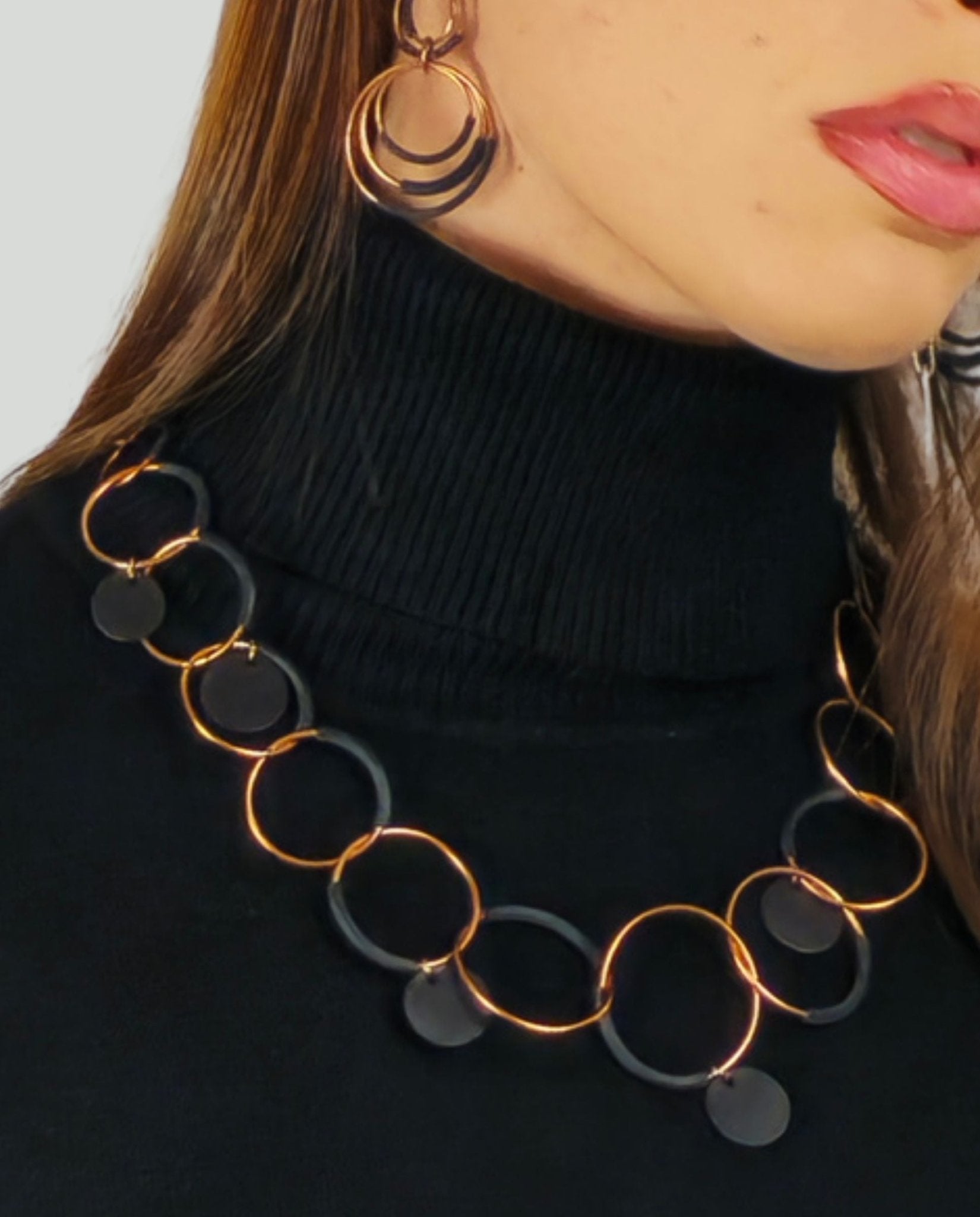 Collana Rame Nero - Soho Moda Mare