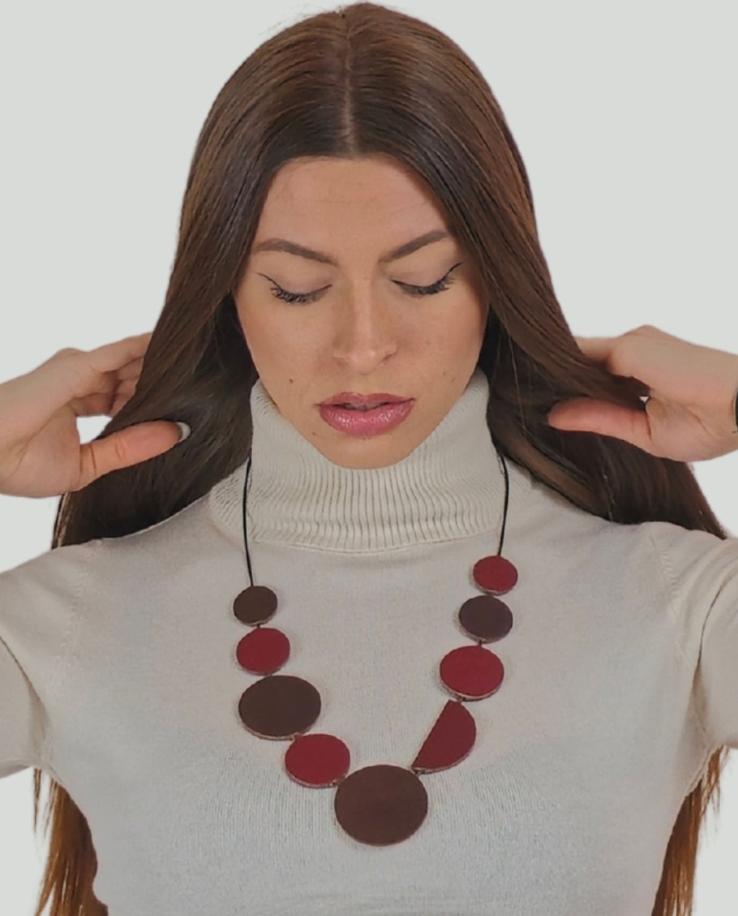 Collana Cerchi e Mezze Lune Toni Caldi - Soho Moda Mare