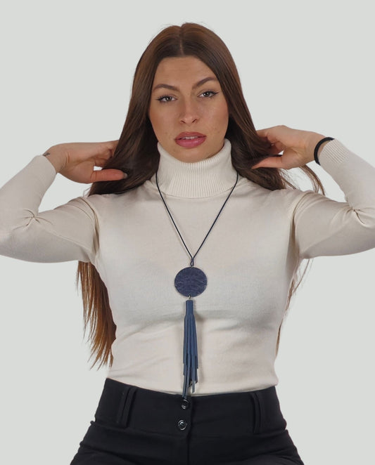 Collana pitone Blu - Soho Moda Mare