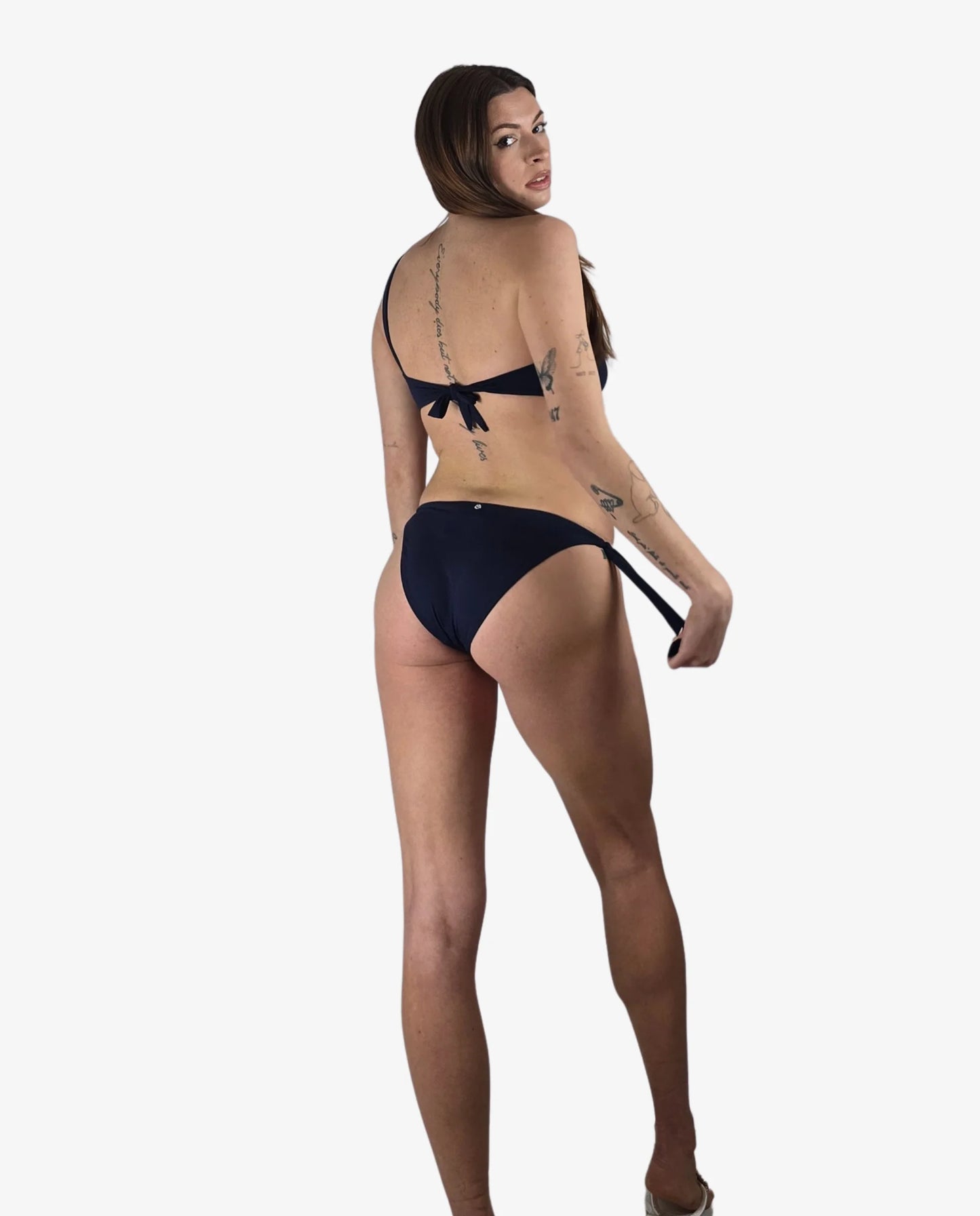 Bikini Monospalla Blu Fiori 3D Cruise Collection