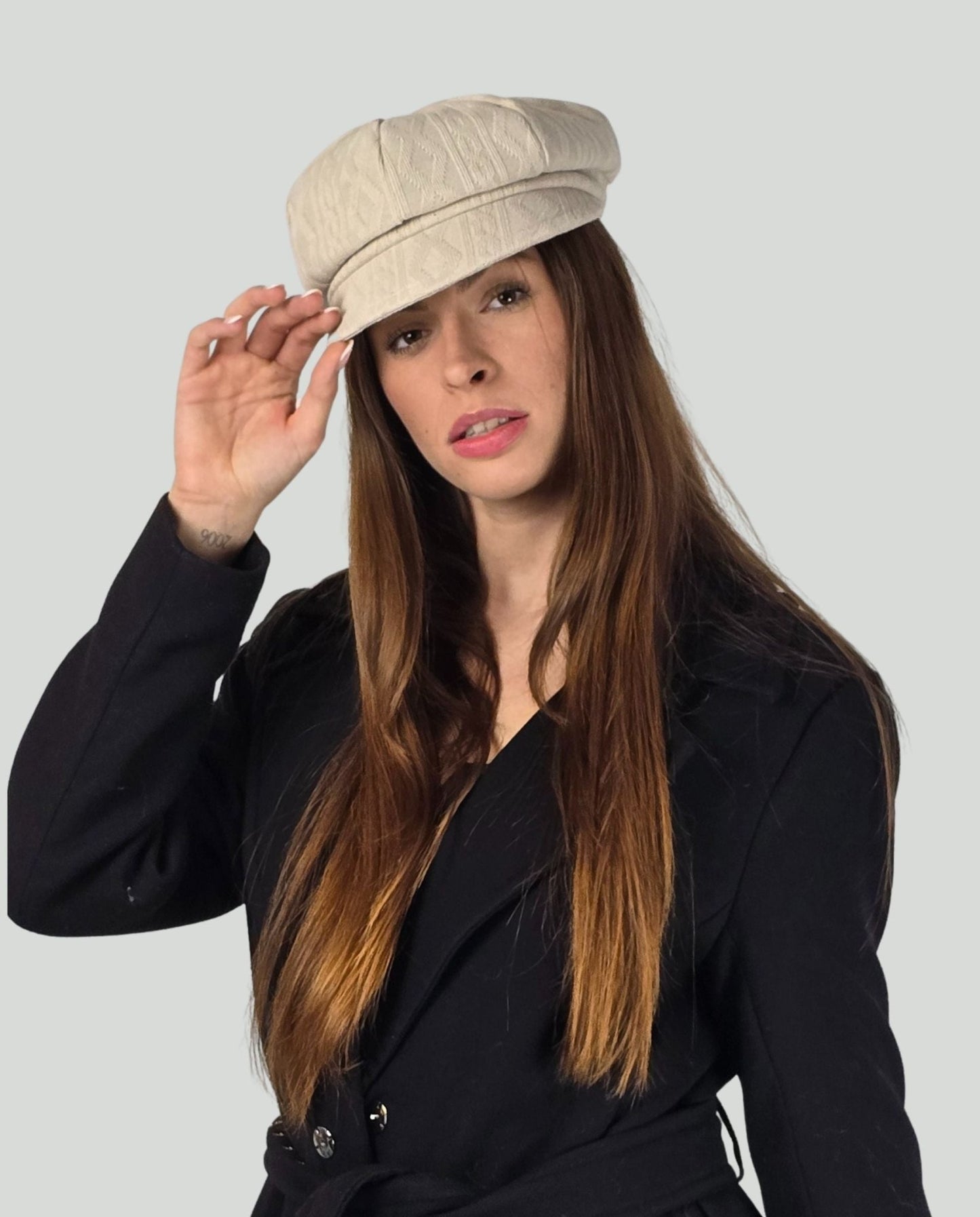 Cappello treccia Beige - Soho Moda Mare