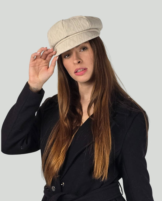 Cappello treccia Beige - Soho Moda Mare