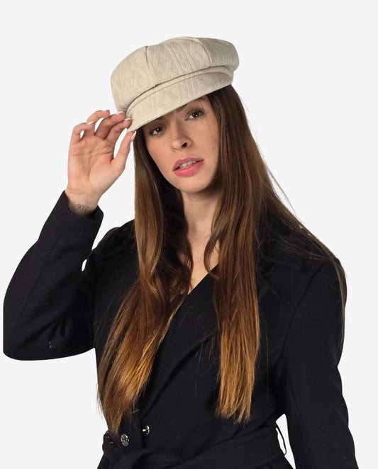 Cappello treccia Beige - Soho Moda Mare