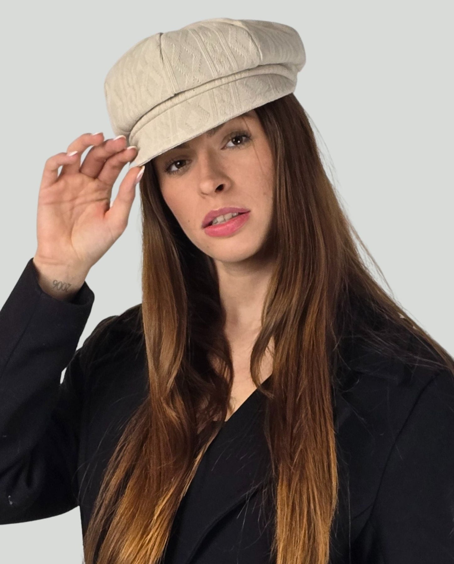 Cappello treccia Beige - Soho Moda Mare