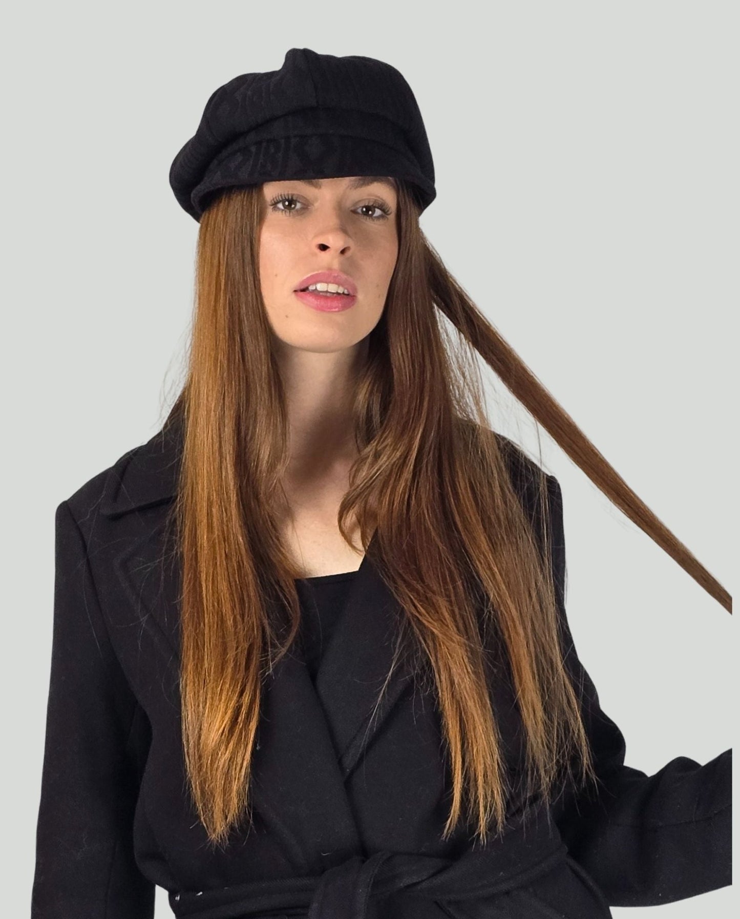 Cappello treccia Nero - Soho Moda Mare