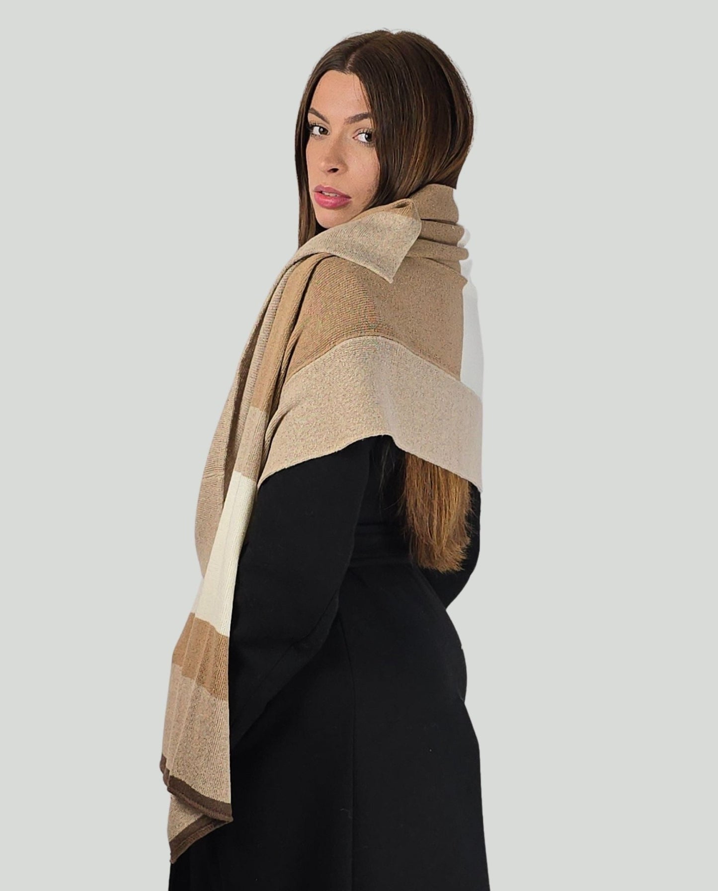 Sciarpa toni beige - Soho Moda Mare