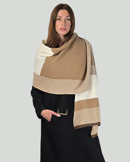 Sciarpa toni beige - Soho Moda Mare
